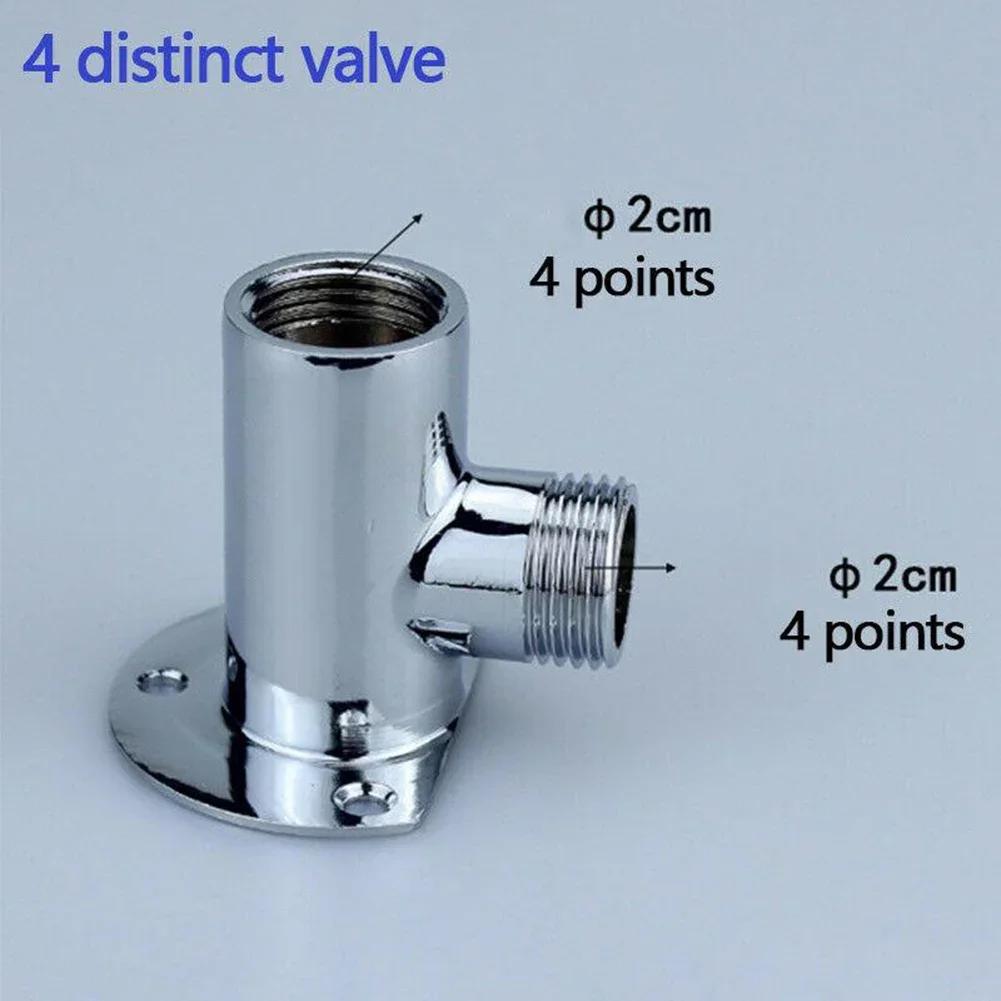Stainless Steel Shower Arm Bottom Hose Wall-Mounted Shower Head Extension Arm Joint Shower Nozzle Accessories Shower Fixed Base