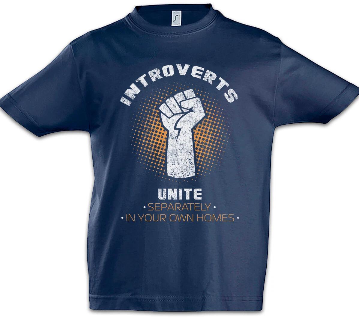 Introverts Unite Boys kids boys T-Shirt Fun Geek Nerd Computer Scientist Scientist Gamer 140