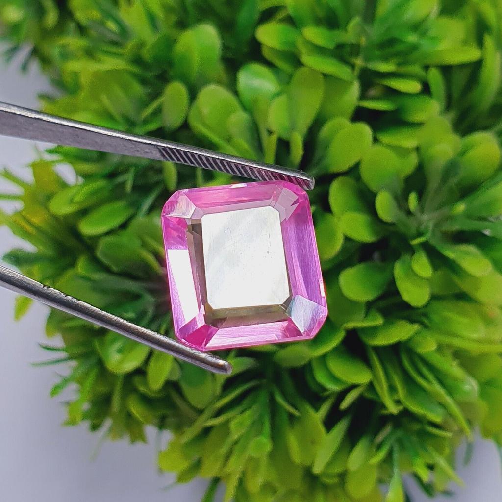 Natural Pink Tourmaline 18 Ct Emerald Shape Certified Loose Gemstone k321