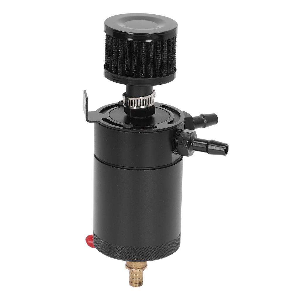 Oil Catch Tank Black Environmentally Friendly Highly Effective Air Oil Separator Tank Reservoir Kit Universal for Cars