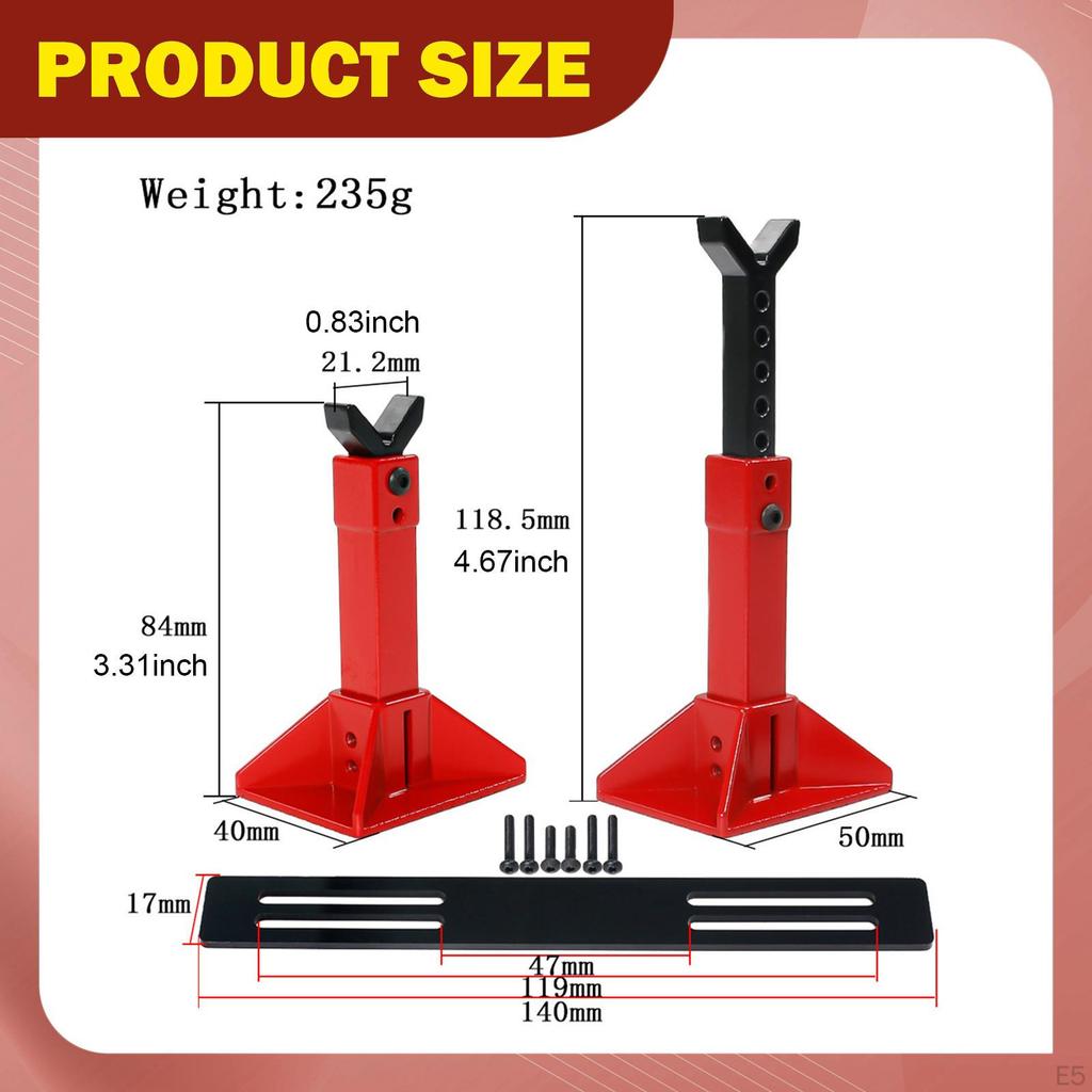 RC Car Jack Stand Diorama Display, Micro Landscape Decor, Photo Props, Miniature Model for 1/18 1/12