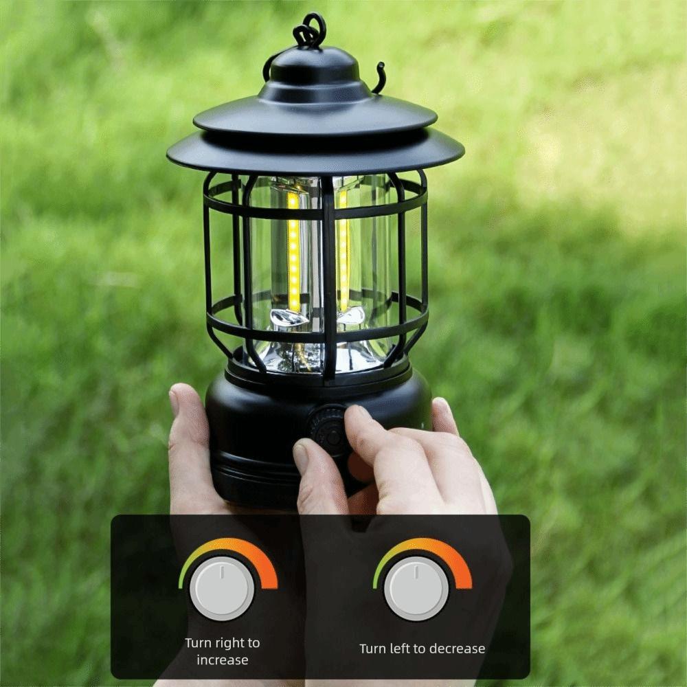 Wear-resistant Camping Light Rechargeable Fishing Lamp Atmosphere Light  Garden Lighting