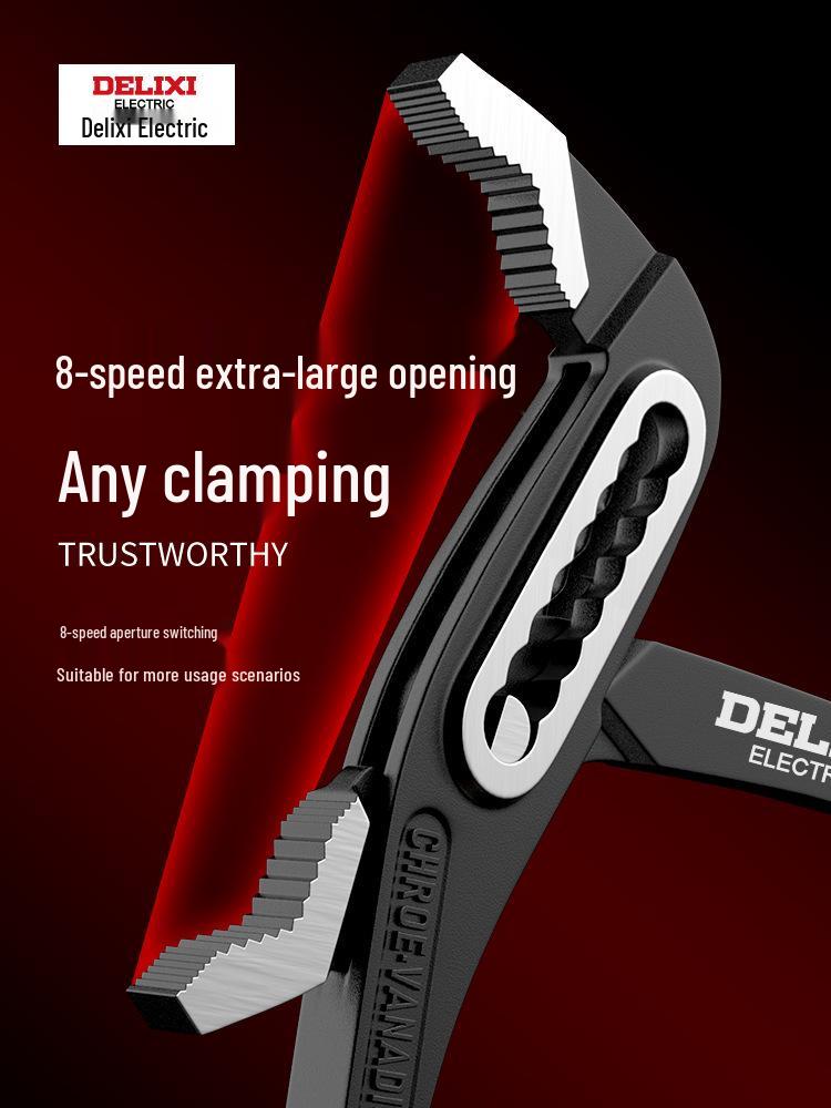 Delixi Electric Multifunctional Large Jaw Water Pump Pliers & Eagle Nose Hose Pliers