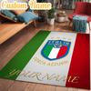 Custom Name Italian Crest Rug Office Rug Chair Mat Non Slip Carpet Rugs for Bedrooms Dining Room Living Room Home Decor gifts
