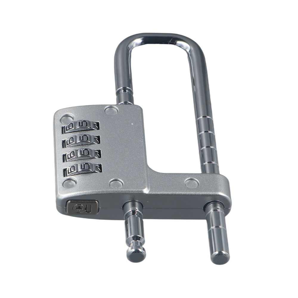 4Digit Lengthened U-shaped Lock Adjustable Password Lock Head Combination Padlock  Wardrobe