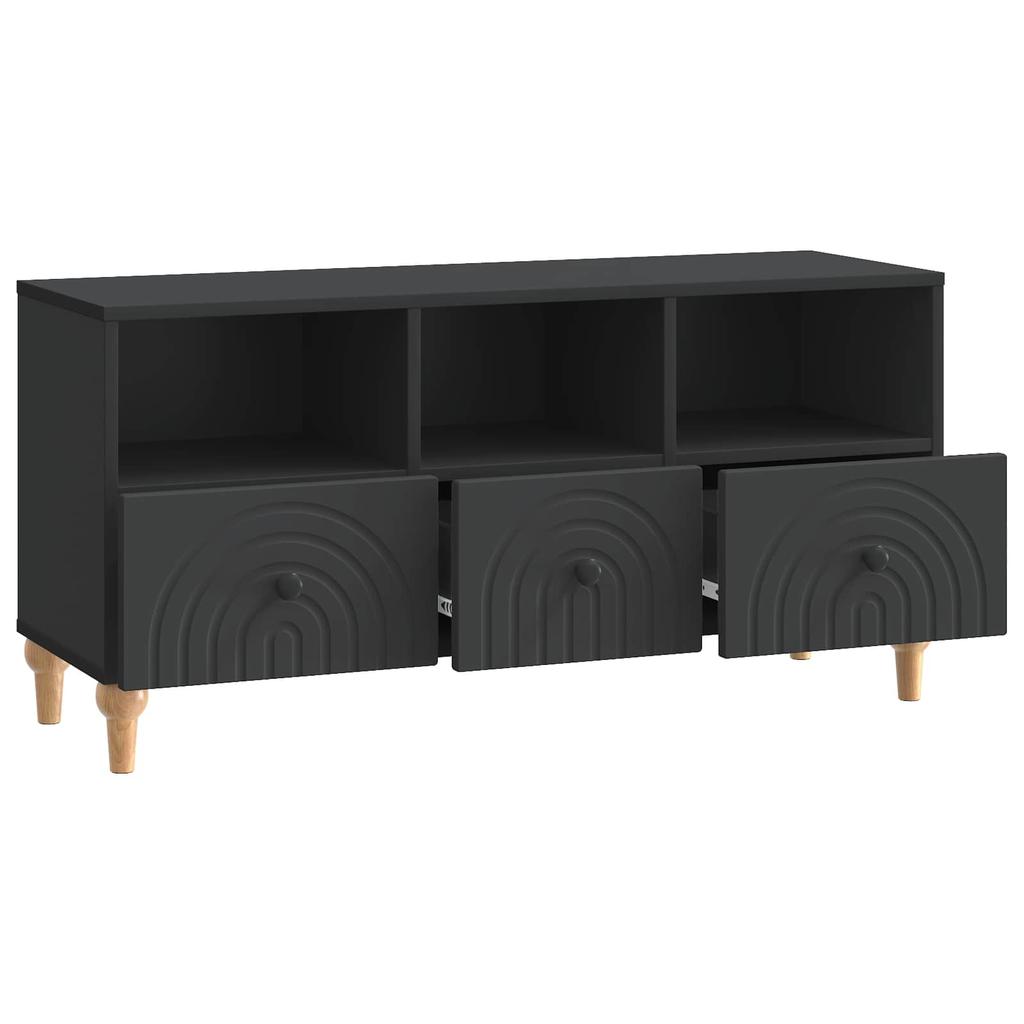 TV Stand Black 102 x 34.5 x 50 cm Engineered Wood