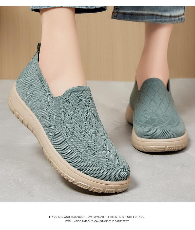 Women's Spring Slip-On Low-Cut Flat Shoes – Versatile, Comfortable Soft Sole Old Beijing Style