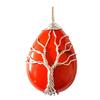 Tree of Life Wrap Pendant In Red Jasper + Chain 3,5cm