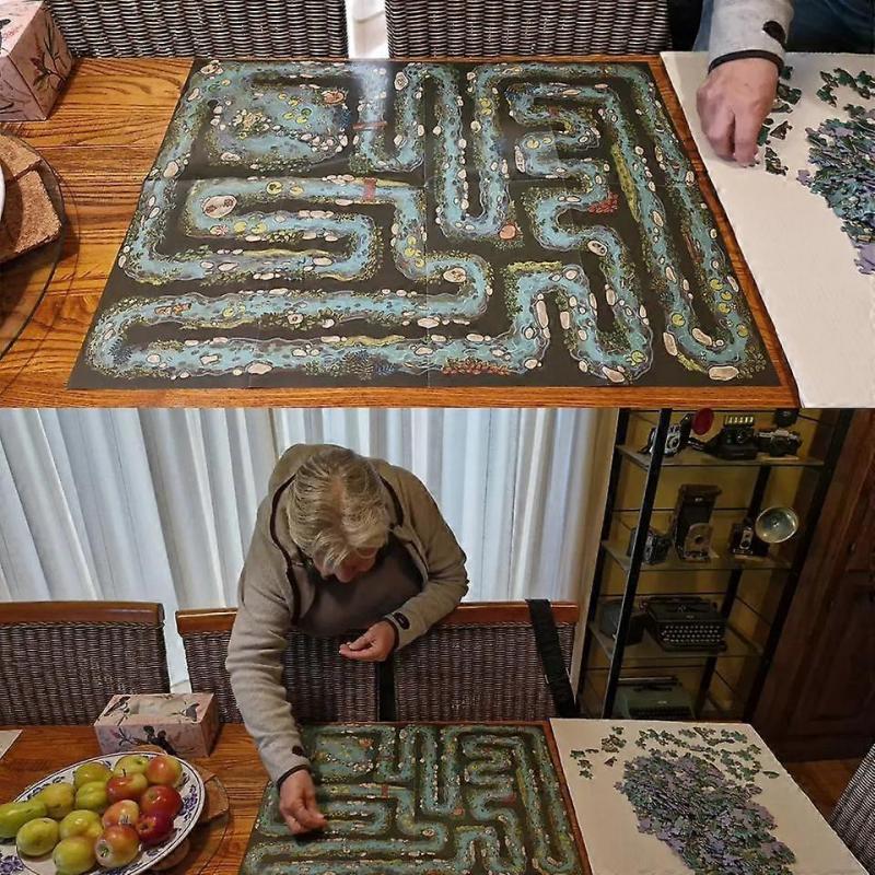 Edge Piece Puzzle Game - Unique River-Themed 501-Piece Jigsaw Puzzle for Adults & Families, Challenging Edge-Piece Design, Summer Day on The River Art