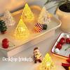 Crystal Iceberg LED Night Light Acrylic Mountain Table Lamp Warm Glow Bedside Atmosphere Light for Bedroom Decor Holiday Gift