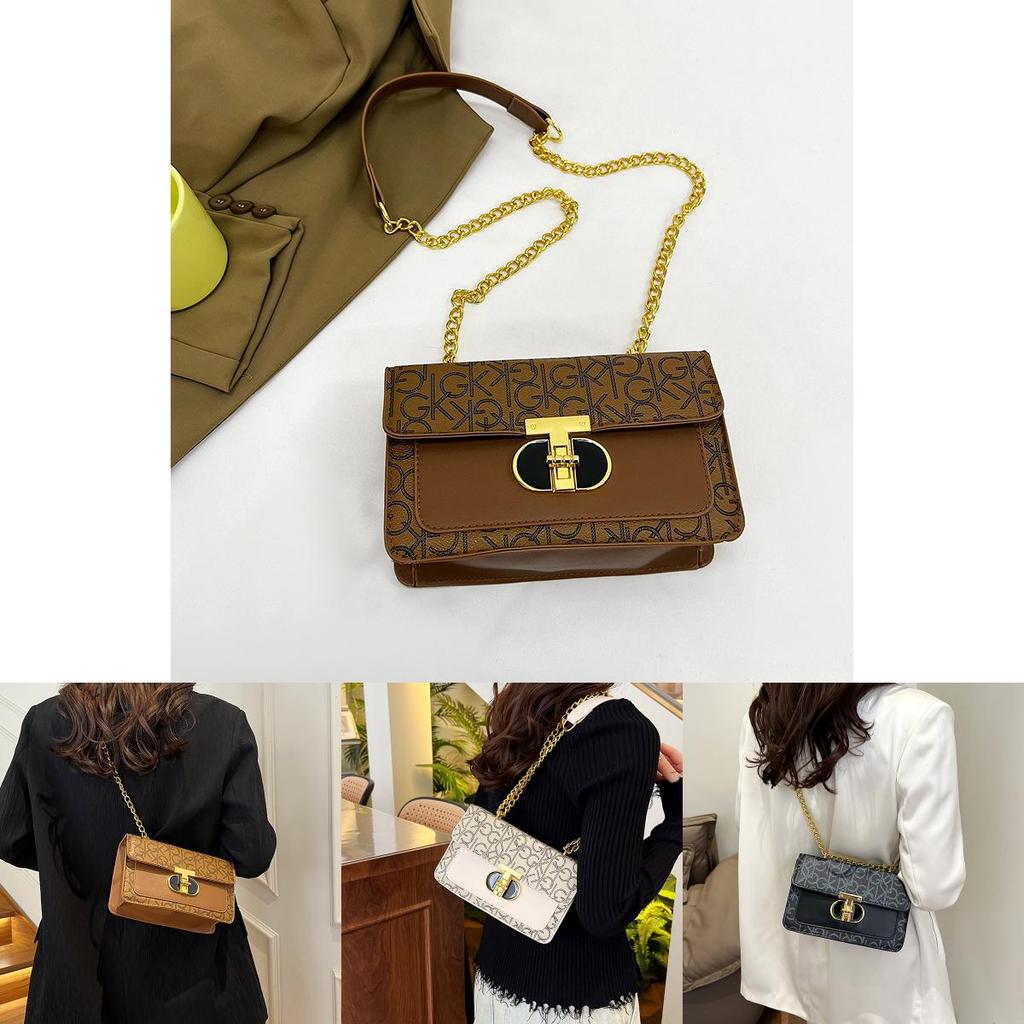 Minimalist Chic Crossbody Bag With Vintage Style And Trendy Street Fashion Elements