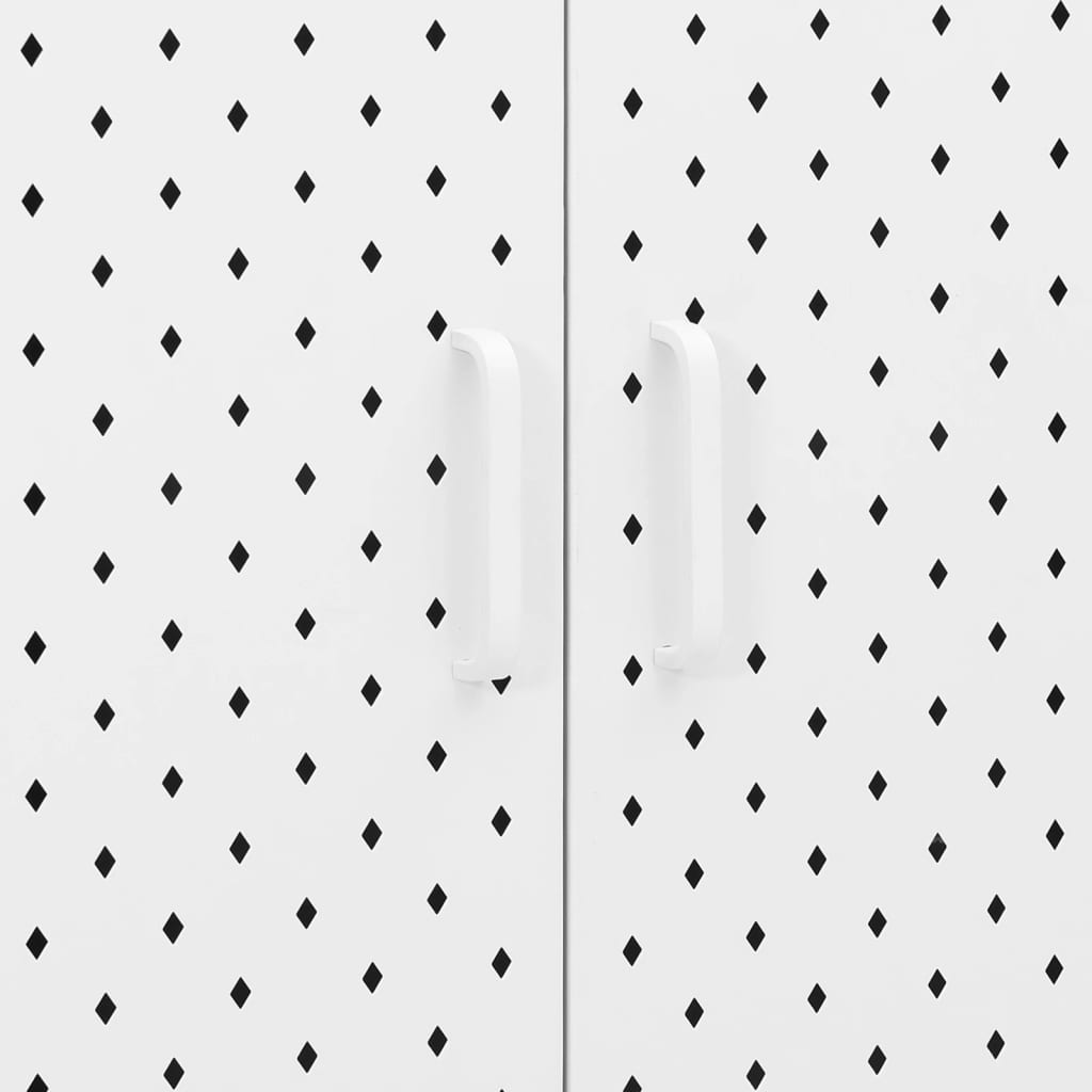 Highboard White 80 x 35 x 100 cm Steel