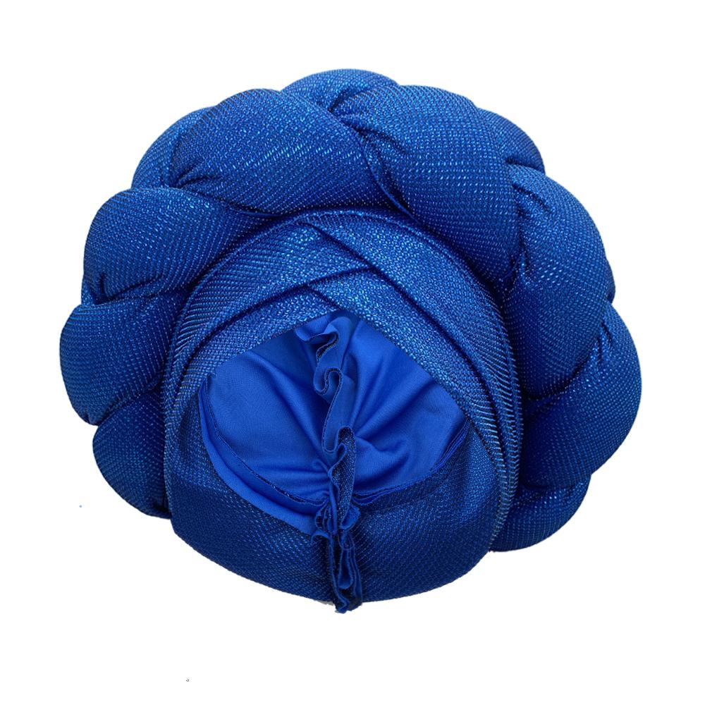 Solid Color Braid Turban Caps for Women Muslim Hijab Braid Hat Islamic Headwear Female Head Wrap Bonnet African Turbans