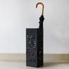 Stylish Wrought Iron Umbrella Stand – Creative Letter Design for Office Foyer Home Decor