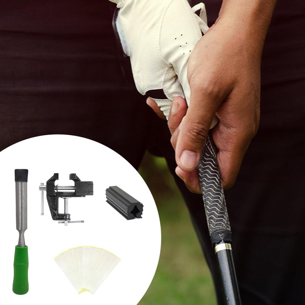 Golf Club Grip Vise Clamp Kit Tape Remover Tool Gifts, Repair Tools Replacement Accessories,