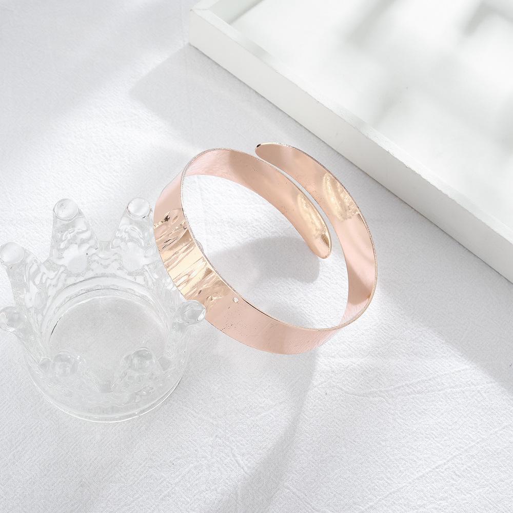 European and American Punk Exaggerated Double-Layer Glossy Metal Snake Arm Bracelet