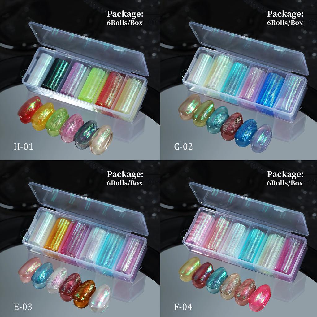 Spring And Summer Symphony Silk Mesh Manicure, Exquisite Three-Dimensional Multi-Color Mesh Yarn, Fish Scale Pattern Manicure, Manicure Material