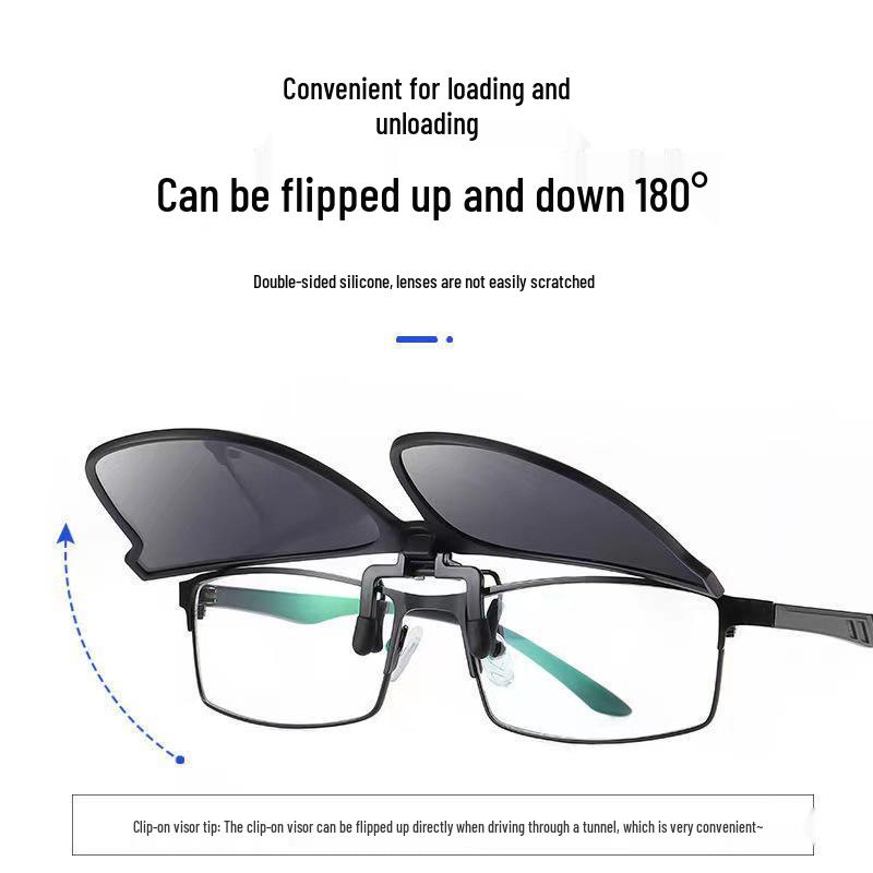 Aufsteckbare Polarisations-Sonnenbrille für Damen & Herren - UV-Schutz für Korrektionsbrillen
