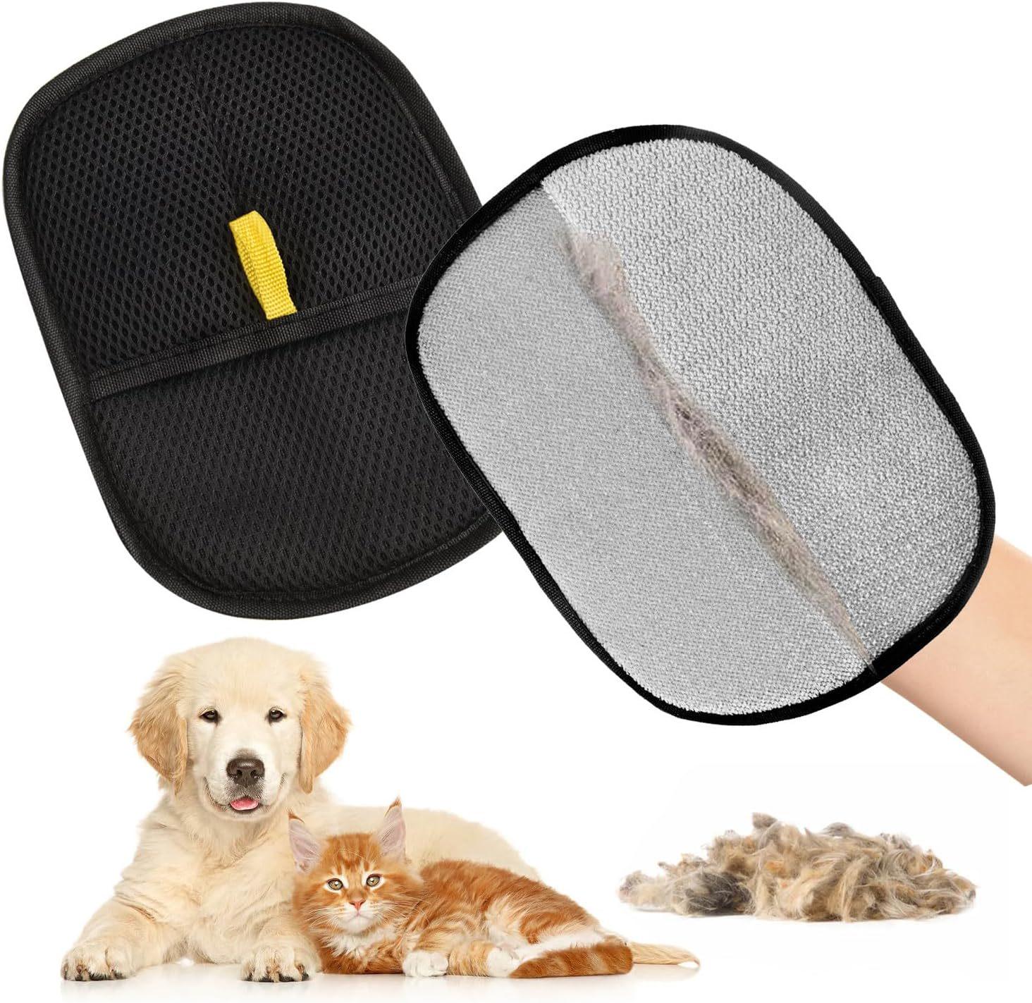 

Pet Hair Removal Gloves with Two-Way Bristles - Cat Hair Cleaner and Remover 24*18.5CM