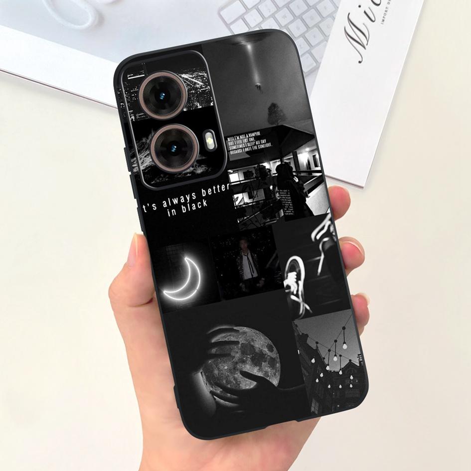 For Motorola Moto G85 5G Case 2024 Fashion Flower Marble Soft Silicone Camera Protection Phone Cover For Moto G85 XT2427-3 Coque