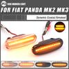 2Pcs Dynamic LED Turn Signal Side Marker Light Repeater Lamp For Fiat Panda MK2 MK3 Grande Punto Abarth Doblo Fiorino Linea Idea