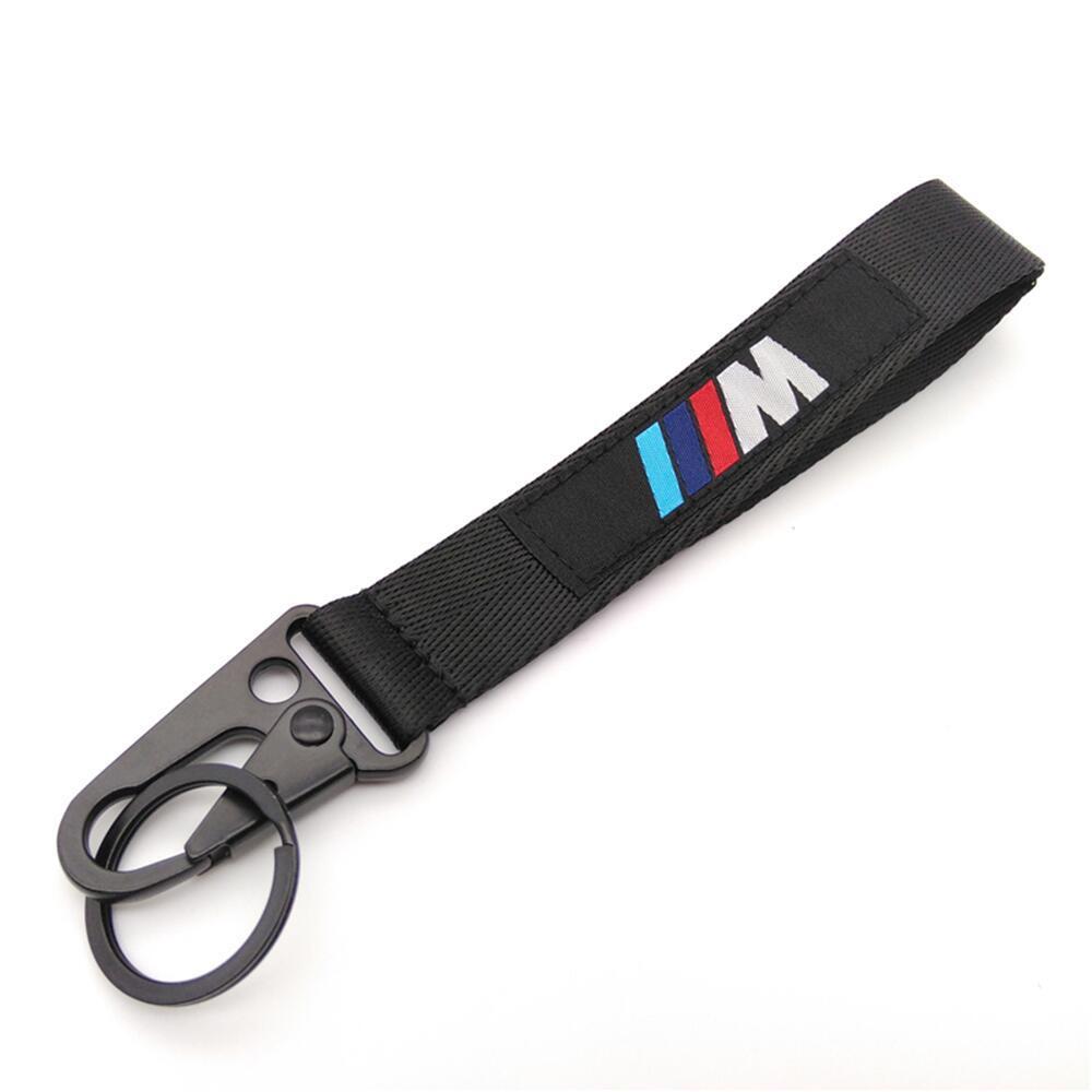 Car Emblem Keychain Rings Nylon Lanyard Pendant Keyring Decoration Gifts For BMW E39 F30 F20 E60 E90 E46 G30 E87 E70 E53 X3 X5 X vdkc30