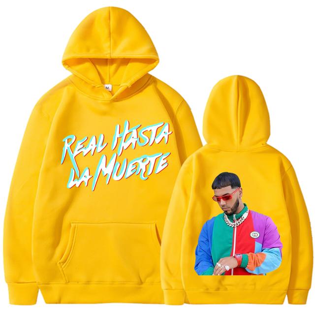 Nová hip-hop Unisex a dámská ležérní teplá sportovní mikina s kapucí Real Hasta La Muerte ležérní sportovní oblečení Unisex a dámské anime pulovry