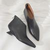 Designer Vintage Women Slim Ankle Boots Elegant Strange Heel Shoes Concise Short Botas De Mujer