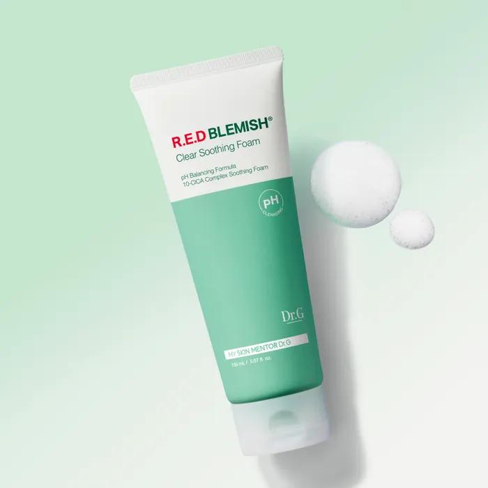 Cica Calming/Sensitive Skin_Mildly Acidic Red Blemish Clear Soothing Foam 150mL