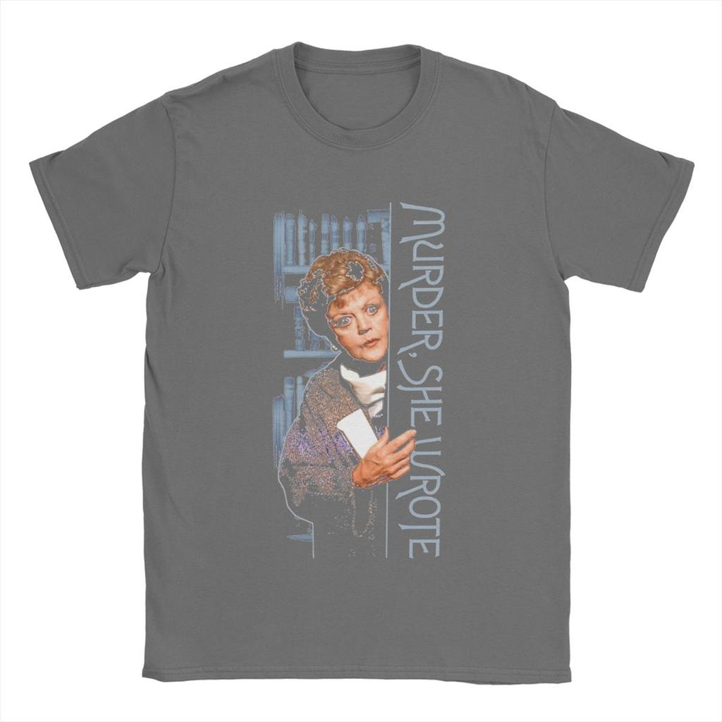 Murder She Wrote Men's T Shirts Awesome Tees Short Sleeve Crew Neck T-Shirts Pure Cotton Plus Size Clothes