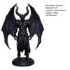 Demon Angel Statue with Armor And Wings, 3D Printed Gothic Sculpture for Desk Shelf, Dark Fantasy Home Decor, Halloween Gift for Men