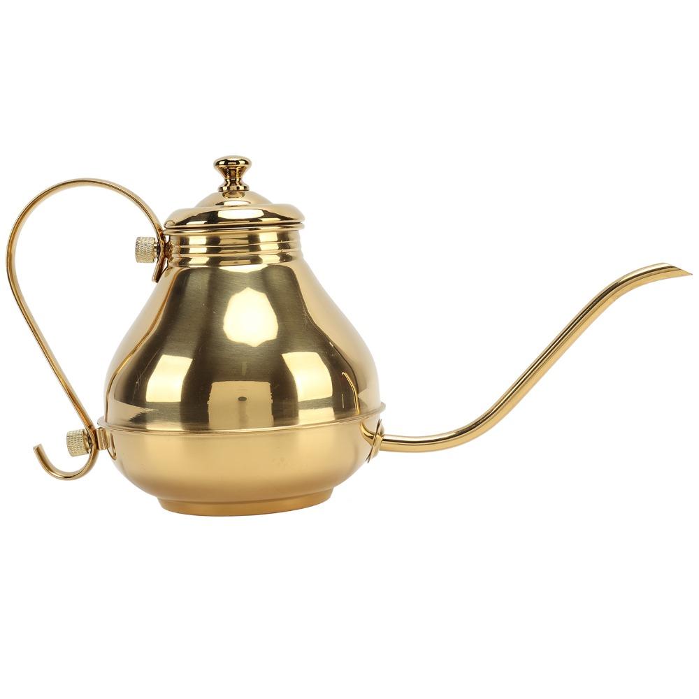 Ergonomic Handle Coffee Drip Kettle Stainless Steel Teapot Home Brewing