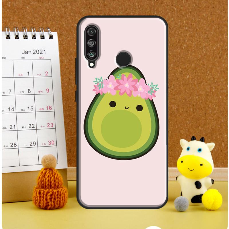 Cute Cartoon Avocado Fitness Case For Huawei P30 Pro P20 P40 Lite Nova 11i 8i 3i 11 9 10 SE 5T Y60 Y70 Y90 Y61 Y91 Cover