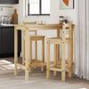 3 Piece Bar Set Solid Pine Wood