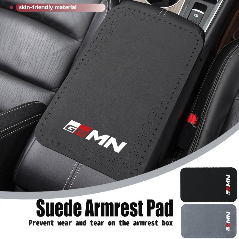 For S1 Car Armrest Box Pad Suede Auto Armrest Mat Car Accessories GRsport Yaris Corolla Rav4 CHR Auris Cruiser Highlander JH0