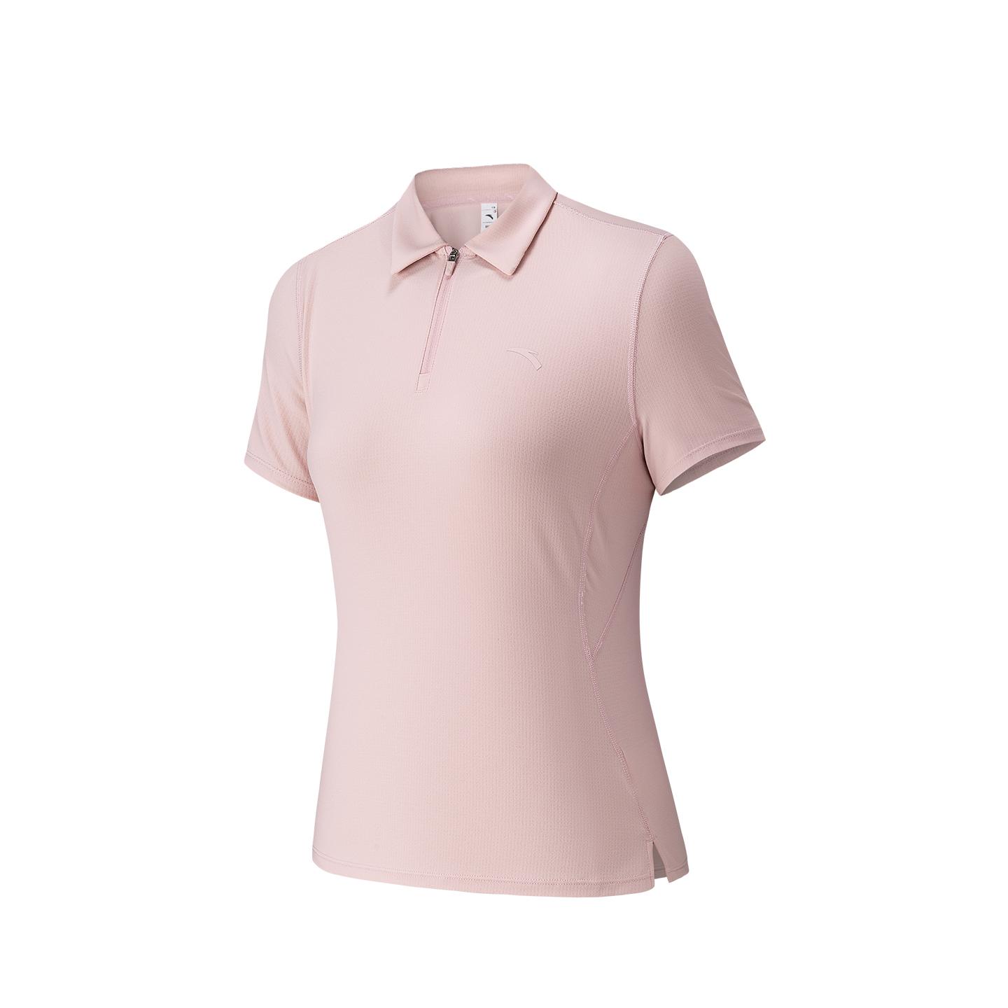 

Anta Training Quick-Dry UV Protection Polo Shirt Summer T-Shirt Women tops Soft-Pink 962627110-3 2XL