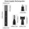 Rechargeable Multi-Functional Type-C Men's Grooming Kit: 3-in-1 Electric Nose Hair Trimmer