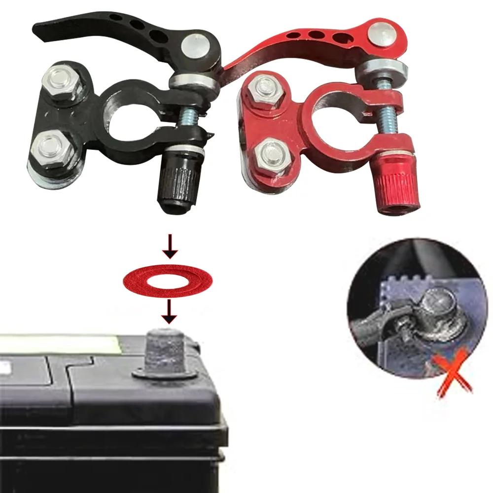 1Pair Battery Terminal Connectors Quick Release Disconnect Auto Cables Connectors Aluminum Alloy for Car Accessories