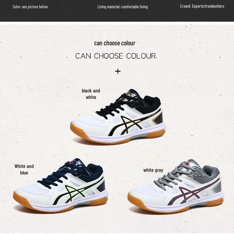 Men's Lightweight Breathable Badminton & Tennis Training Shoes - Comfortable Sport Sneakers for Table Tennis & Students