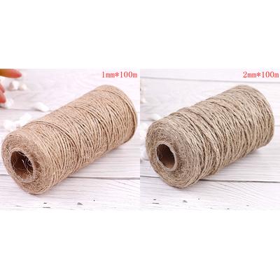 100 meter Natürliche Trockene Schnur Kabel Jute Schnur Seil Gewinde Für Diy Decor Spielzeug Handwerk