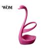 Decorative Toothbrush Stand 3D Printed Swan Holder, Bathroom Organizer with Hollow Water-Draining Design, Black White Stable Dual Color, Widened Base,
