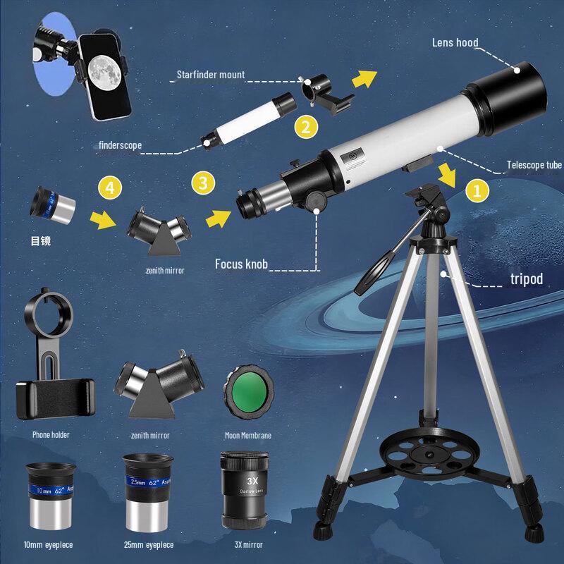 Miflame Portable Large Aperture Astronomical Telescope for Kids