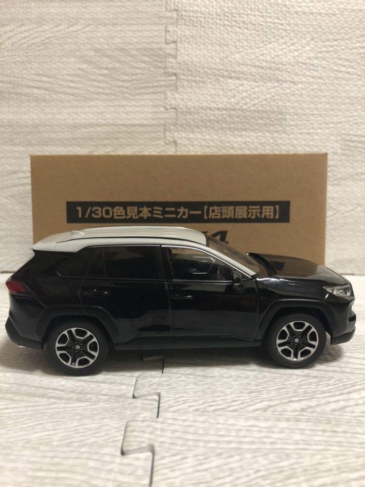 Scale Toyota New RAV4 Adventure Color Sample Diecast Car Ash Gray X Attitude Black Mica 1/30