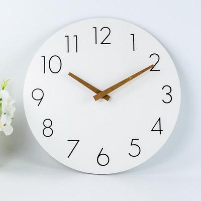 Silent Wooden Wall Clock | MDF Fiberboard Decorative Clock