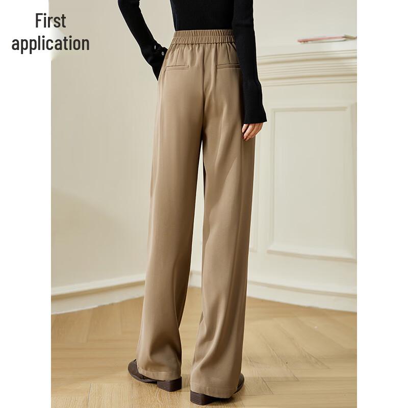 Women's High-Waist Pocket Wide-Leg Casual Pants