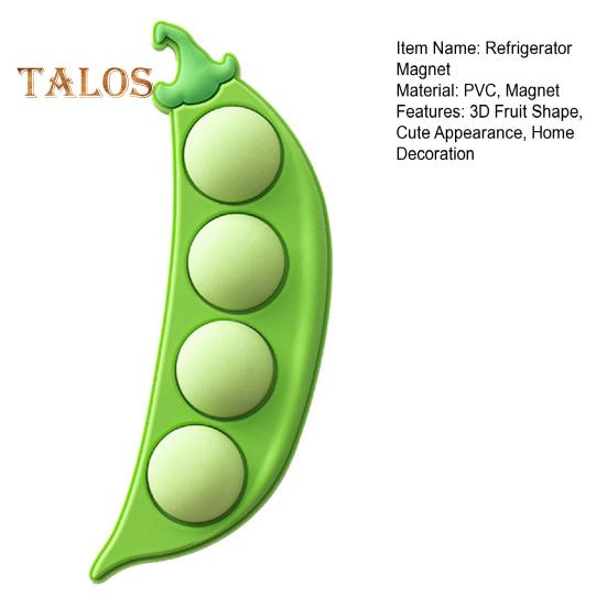 Magnete per frigorifero pisello mirtillo Simpatico magnete per frigorifero a forma di frutta 3D Forno a microonde Lavagna con appunti Foto Magnete per frigorifero Home Office