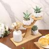 Small Plant Stand Wooden Multi-Tier Storage Display Aesthetic Plant Holders Indoor Stand for Home Decor Living Room Bedroom