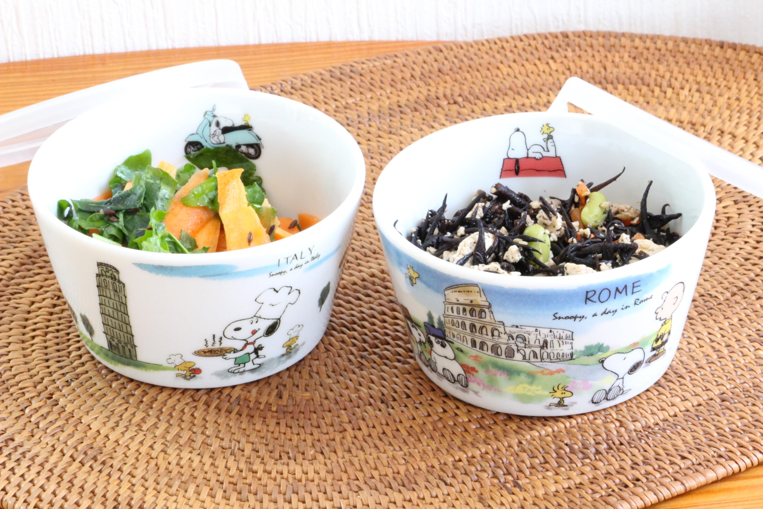 

Итальянская миска Snoopy Rome с крышкой, набор из 2 дизайнов, белый