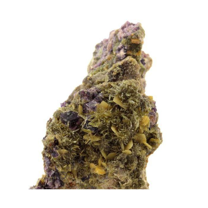 Wulfenite, Mimetite, Fluorite 123.7 carats