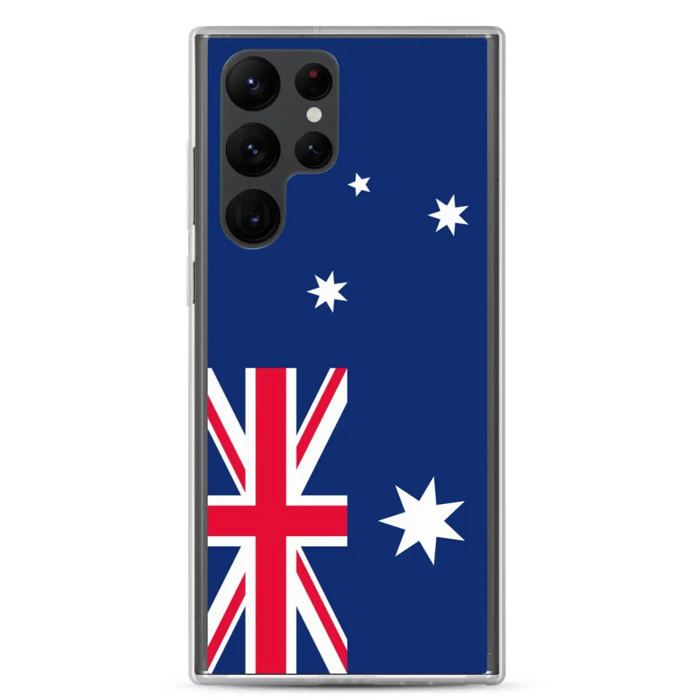 Coque Téléphone - Samsung - Galaxy S22 - Drapeau Australien - Supple - Multicolor